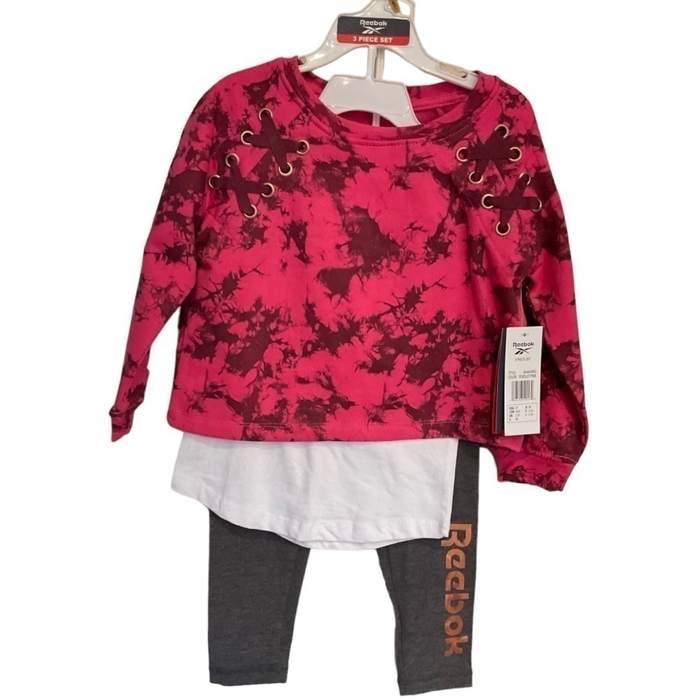 REEBOK KIDS GIRLS 3 piece outfit. Size 3T